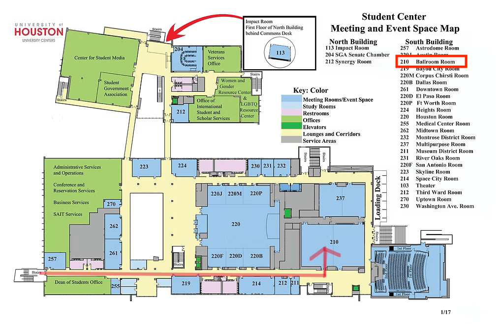 student center map